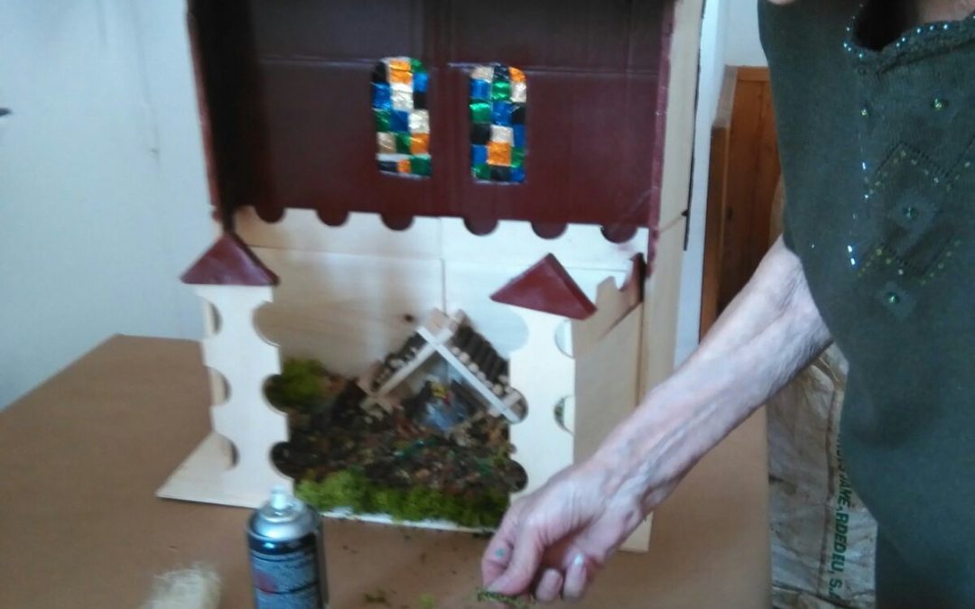 Preparant  el pessebre