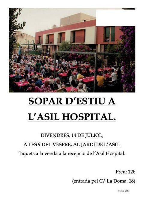 Sopar d’estiu 2017