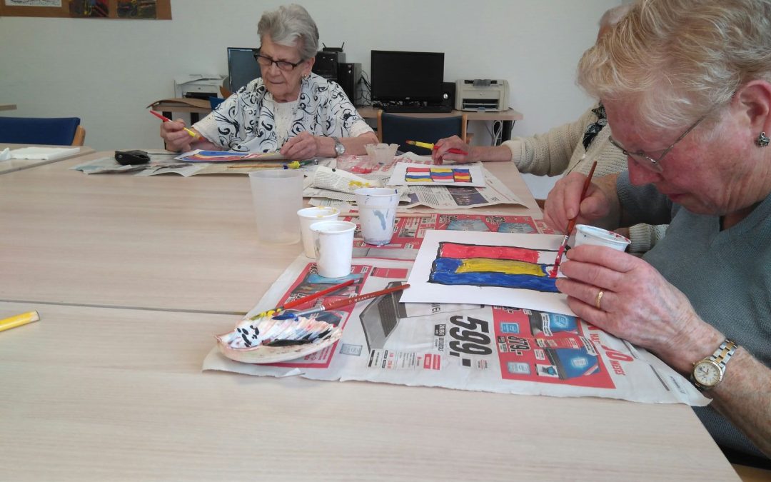 Treballant amb l’obra del pintor Piet Mondrian