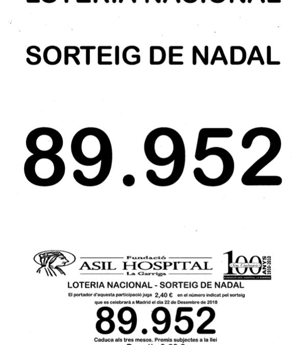 Loteria de Nadal de l’Asil