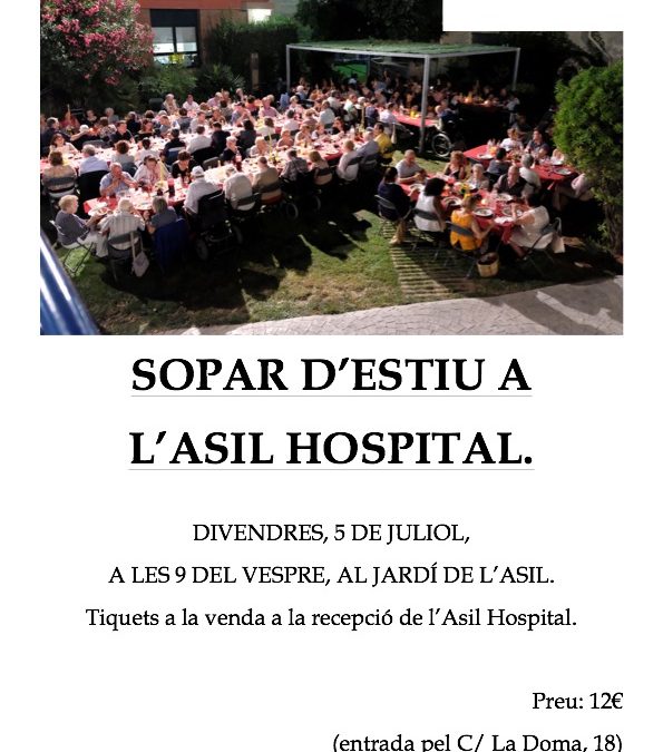 Sopar Estiu 2019